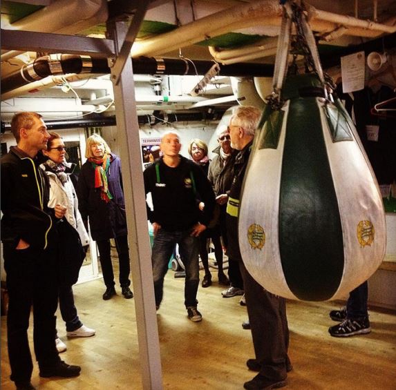 Hammarby Boxnings anrika lokaler på Kocksgatan 24, "Dubbeltolvan" / Foto Peter Frisk